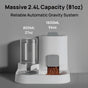 Automatic Cat Feeder and Water Dispenser Set, 2-in-1 Gravity Food Bowl Station for Small Medium Cats Dogs Puppy Kitten Rabbits, Auto Feeding Supplies