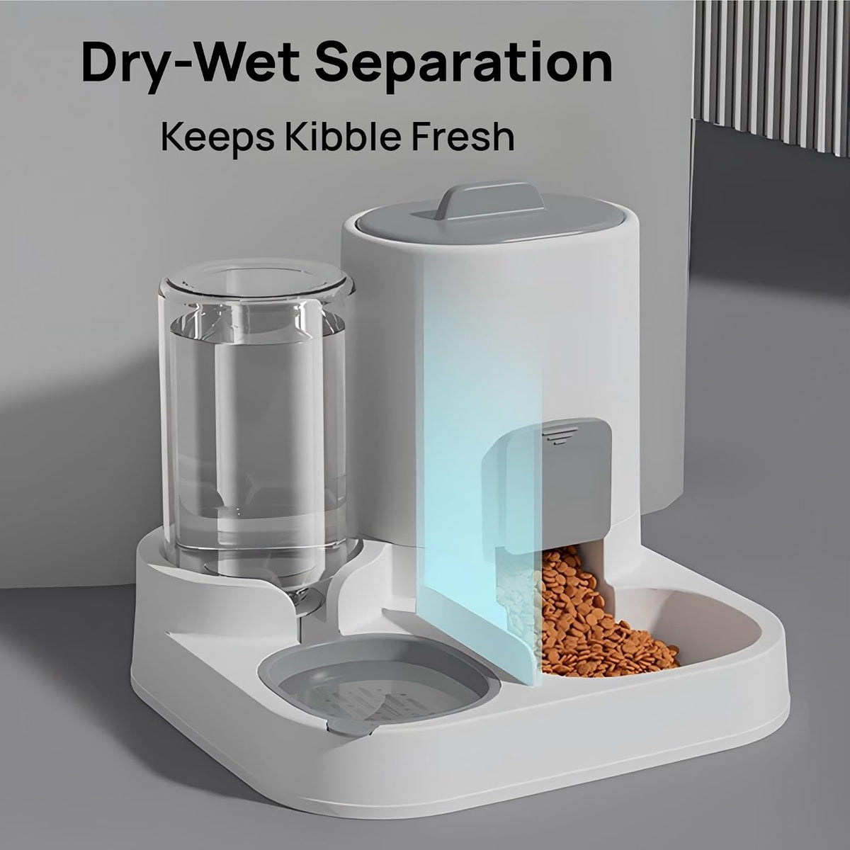 PawStation™ — 2-in-1 Automatic Pet Feeder & Water Dispenser