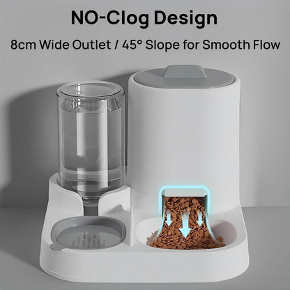 PawStation™ — 2-in-1 Automatic Pet Feeder & Water Dispenser