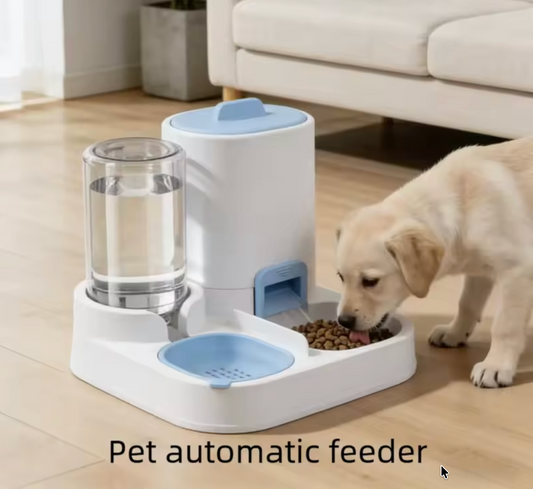 PawStation™ — 2-in-1 Automatic Pet Feeder & Water Dispenser
