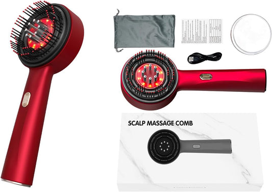 Electric Vibration Massage Comb Massage Scalp Brush Applicator Inject Essential Oils Scalp Care & Hair Care